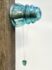 aqua glass gem pendant made from insulator