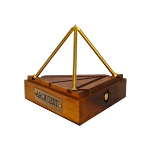 Architest II Puzzle - Elevate a tripod of nails off the wood block