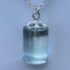 aqua glass Gem pendant made from insulator