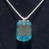 steam punk jewelry Insulator Gem Aqua pendant 1