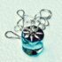steam punk jewelry Insulator Gem Aqua pendant 1
