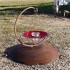 plough disk bird feeder bath