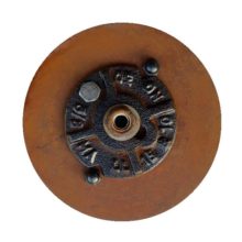 Insulator Light Sconce Rusted Steel Tube - Railroad Ware