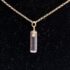 clear glass gem pendant made from insulator