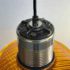 Corruguated can yellow trafficlight lens pendant