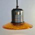 Corruguated can yellow trafficlight lens pendant