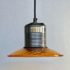 Corruguated can yellow trafficlight lens pendant
