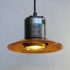 Corruguated can yellow trafficlight lens pendant