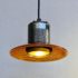 Corruguated can yellow trafficlight lens pendant