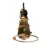 Cowboy Wire Spiral Lariat Pendant Edison Bulb