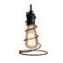 Cowboy Wire Spiral Lariat Pendant Edison Bulb