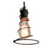 Cowboy Wire Spiral Lariat Pendant Edison Bulb