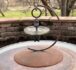 Suspension insulator plow disk bird feeder