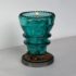 insulator votive candle holder blue