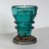 insulator votive candle holder blue