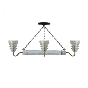 Insulator Light Chandelier Wine Barrel Hoop #1