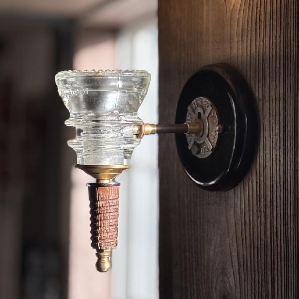 Insulator Light Wood Pin Sconce CB - Image 8
