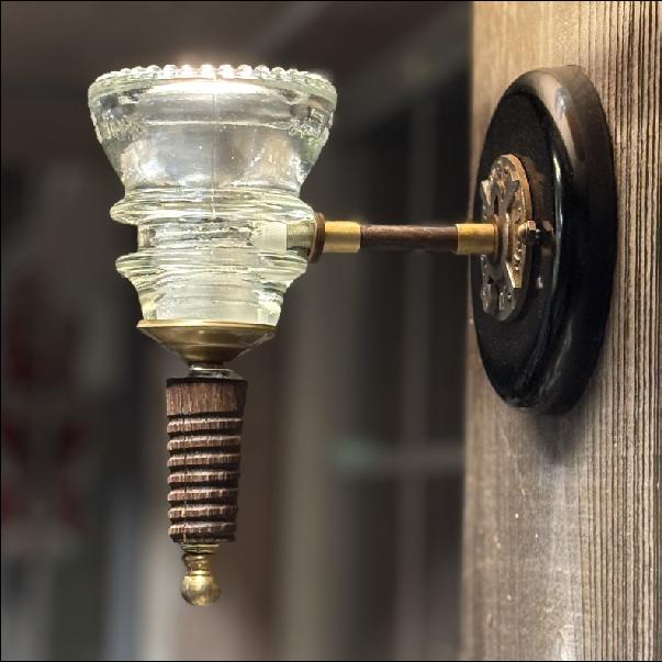 Insulator Light Wood Pin Sconce CB - Image 6