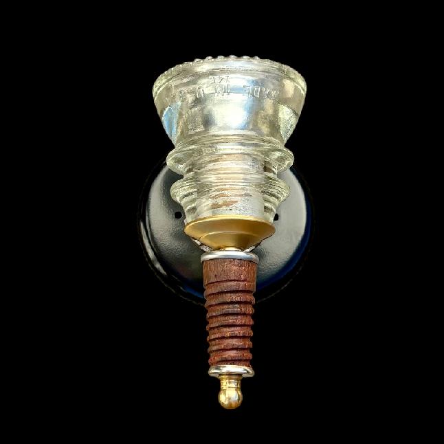 Insulator Light Wood Pin Sconce CB - Image 7