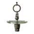 Suspension insulator plow disk bird feeder