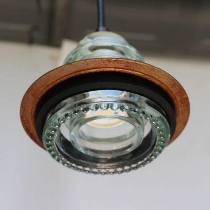 Insulator light metal ring pendant