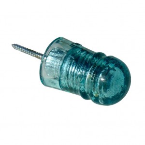 Insulator Wall Hook or Hanger - Pony Blue Green