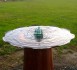 plow disk insulator bubbler fountain