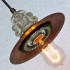 insulator light pendant vintage edison bulb