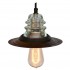 insulator light pendant vintage edison bulb