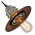 insulator light pendant vintage edison bulb