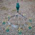 Insulator light wine barrel hoop chandelier