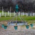 Insulator light wine barrel hoop chandelier