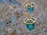 Insulator light wine barrel hoop chandelier