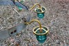 Insulator light wine barrel hoop chandelier