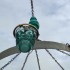 Insulator light wine barrel hoop chandelier