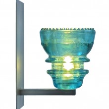 LED Insulatorlight Sconce BlueGreen 2
