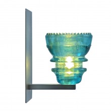 LED Insulatorlight Sconce BlueGreen 2