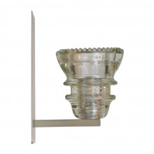 LED Insulatorlight Sconce Clear Beaded
