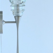 LED Sconce 2-42 Clear Beaded-2