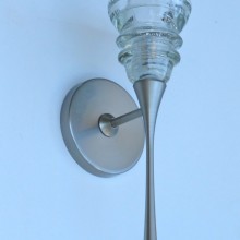 LED Sconce 2- 42 Clear Beaded-2