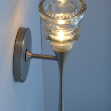 LED Sconce 2-42 Clear Beaded-3