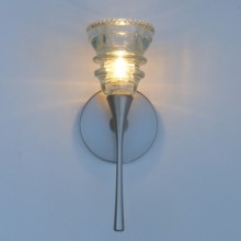 LED Sconce 2- 42 Clear Beaded