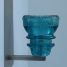 LED Insulatorlight Sconce Blue Green 42