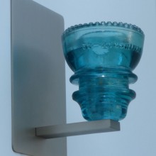 LED Insulatorlight Sconce Blue Green 42