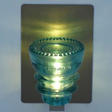 LED Insulatorlight Sconce Blue Green 42