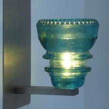 LED Insulatorlight Sconce Blue Green 42