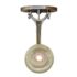 Piston connector Rod Insulator Light Sconce