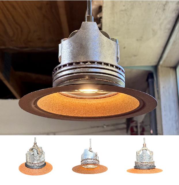 Piston Light Pendant Metal Hood - Image 3
