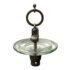 Suspension insulator plow disk bird feeder