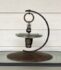 Suspension insulator plow disk bird feeder